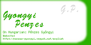 gyongyi penzes business card